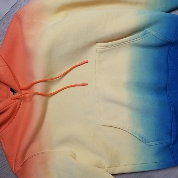 LCKR Men's tye died hooded sweatshirt hand warmers NWOT - Picture 2 of 5